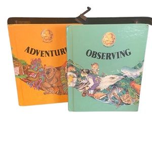 MacMillan reading textbooks 80S homeschool  2 piece 
Observing Adventuring